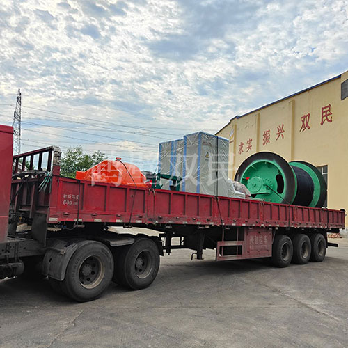鶴壁雙民租賃絞車JK-2×1.8P礦井提升機裝車發貨！